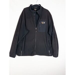 Mountain Hardwear Jacket Mens 2XL Black Full Zip Utility Outdoor Logo